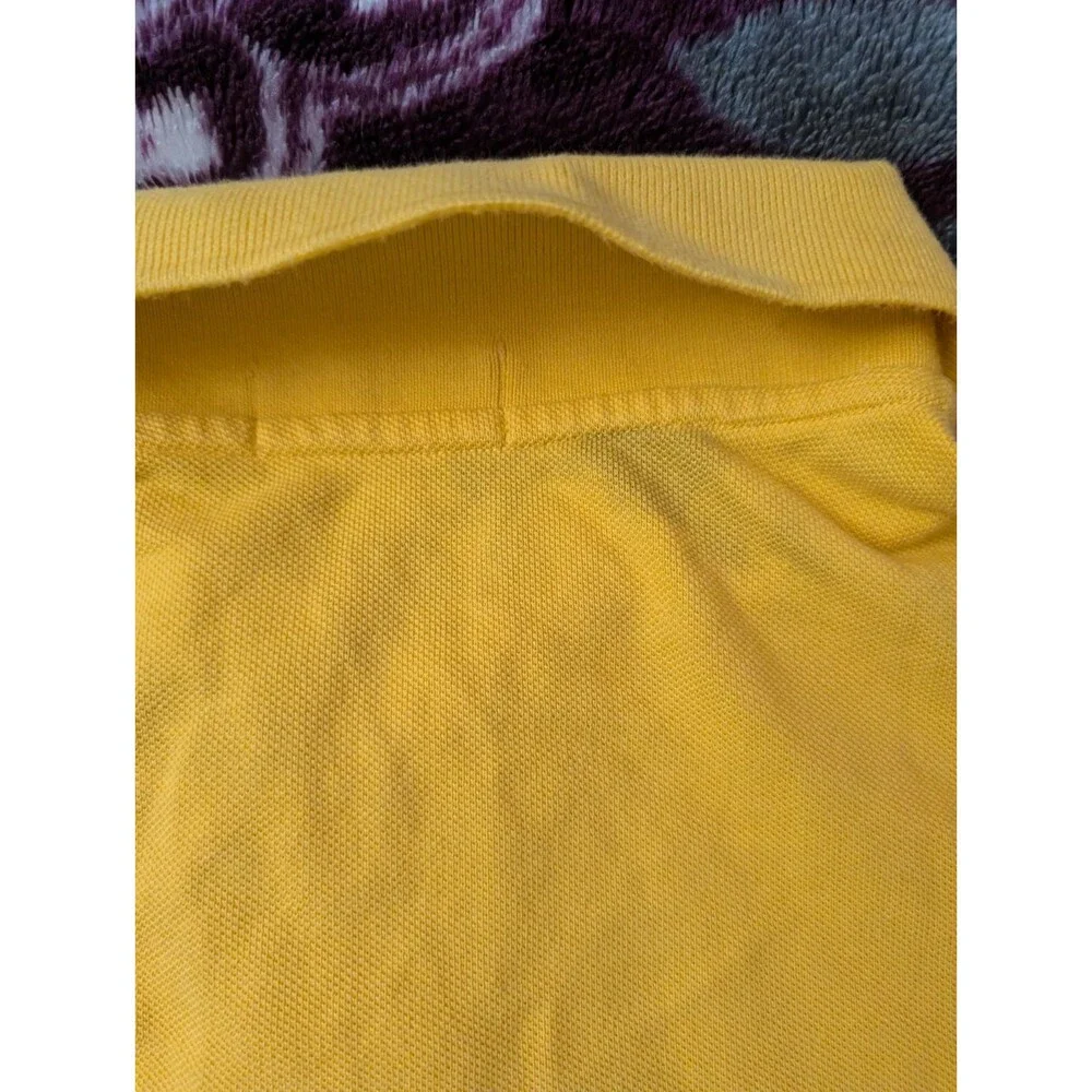 Polo Ralph Lauren Shirt Mens 2XB Yellow Short Sleeve Big & Tall Pique Polo
